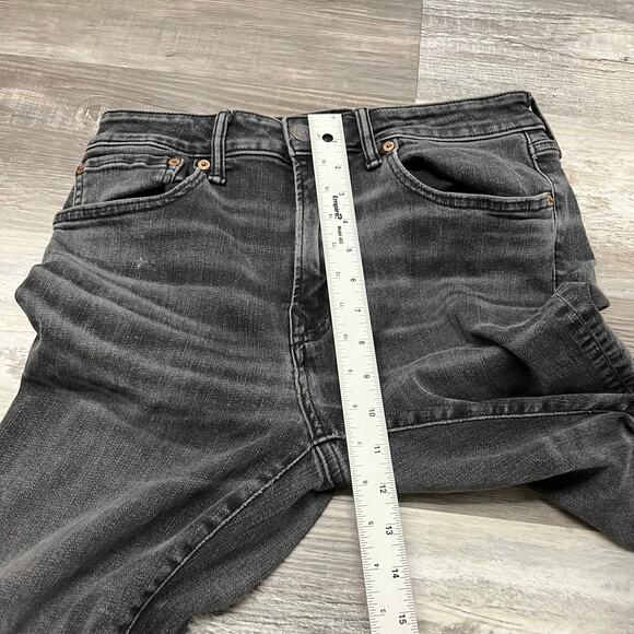 American Eagle Airflex Dark Wash Black Men 30x30 Athletic Straight Stretch Jeans - Picture 9 of 13